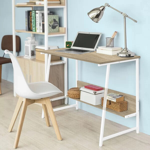 

Письменный стол Металл-Лофт М7 L 60х80х75 см Белый/Дуб Сонома (00047)