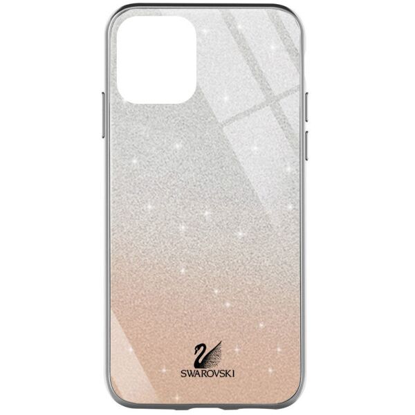 

Противоударный Защитный Термополиуретановый Чехол - Накладка Epik Swarovski для Apple iPhone 12 Pro / 12 (6.1") со Стеклянной Поверхностью / Блестящий / Золотой