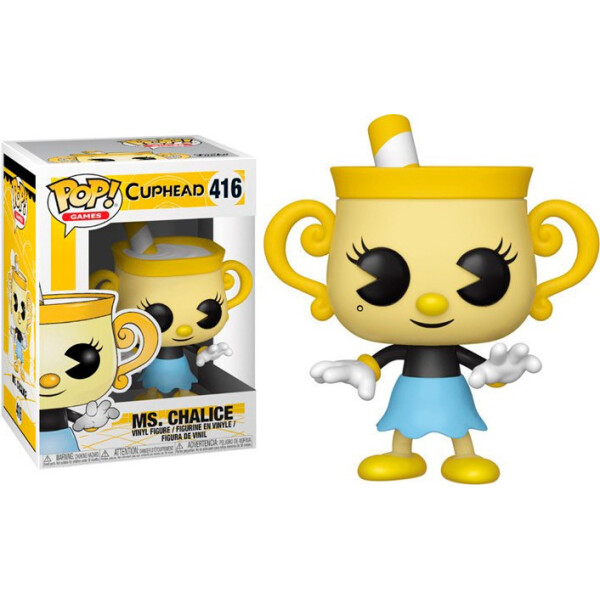 

Фигурка Funko Pop Фанко Поп Чашкоголовый Мисс Чалис Cuphead Ms. Chalice 10 см Games C MC 416