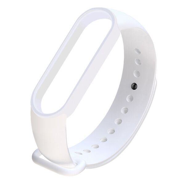 

Силиконовый ремешок Epik для Xiaomi Mi Band 5 Спортивный/Матовый/Белый/White