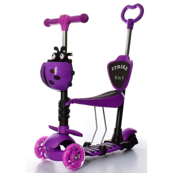 

Самокат 5 в 1 с фарой iTrike Maxi JR 3-026-L-V Purple (JR 3-026-L-V)