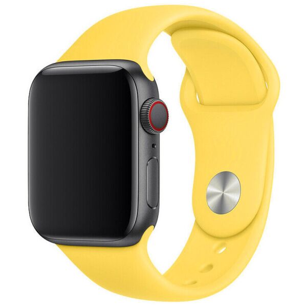 

Силиконовый ремешок Epik для Apple watch 38mm/40mm Классический/Матовый/Желтый/Canary Yellow