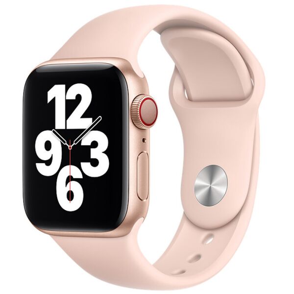

Силиконовый ремешок Epik для Apple watch 38mm/40mm Классический/Матовый/Розовый/Pink Sand