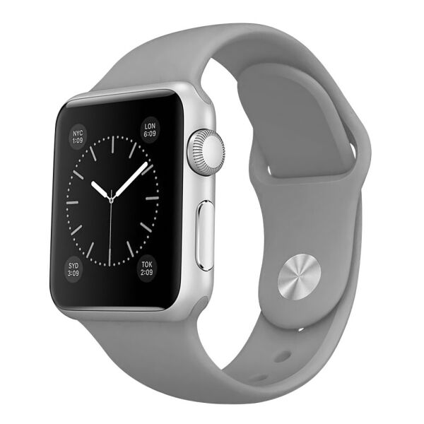 

Силиконовый Ремешок Epik для Apple watch 38mm/40mm Классический/Матовый/Серый/Mist Blue