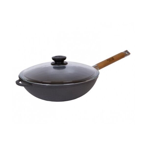 

Сковорода чугунная WOK Биол с крышкой и съемной ручкой 26 см (1526C)