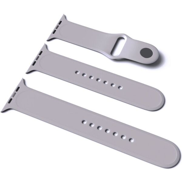 

Силиконовый Ремешок Epik для Apple Watch Sport Band 38/40 (S/M & M/L) 3pcs Спортивный/Матовый/Серый/Mist Blue