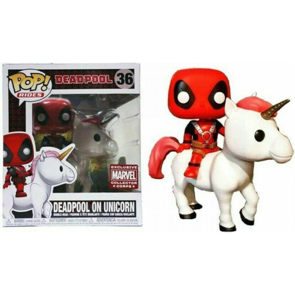 

Фигурка Funko Pop Фанко Поп Дэдпул на Единороге Rides Marvel Deadpool on Unicorn Exclusive 15 cм D 36