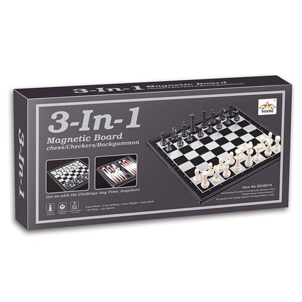 

Игровой набор Шахматы, Нарды, Шашки магнитные (25x25 см)