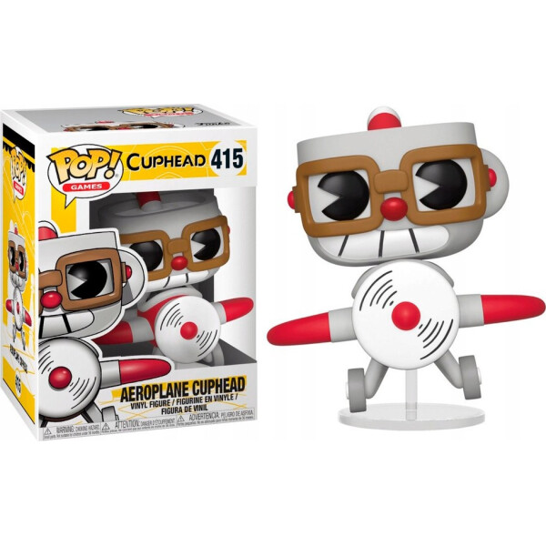 

Фигурка Funko Pop Фанко Поп Чашкоголовый с самолёте Aeroplane Cuphead 10 см Game C AC 415