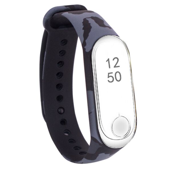 

Силиконовый ремешок Epik с Рисунком для Xiaomi Mi Band 3/4 Матовый/Хаки/Серый