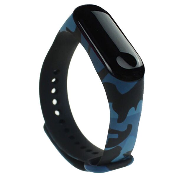 

Силиконовый ремешок Epik с Рисунком для Xiaomi Mi Band 3/4 Матовый/Хаки/Синий