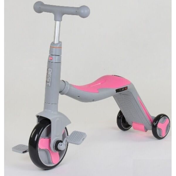 

Самокат-трансформер Best Scooter 3в1 JT 90601 Grey / Pink (JT 90601)