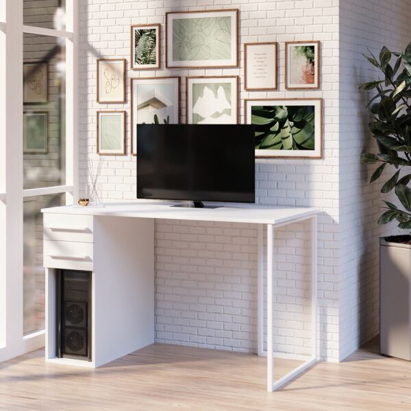 

Компьютерный стол Fenster Альянс 1 Белый 74x120x62 ДСП Белое
