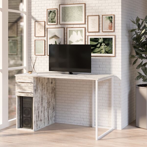 

Компьютерный стол Fenster Альянс 1 Белый 74x120x62 ДСП Кантри