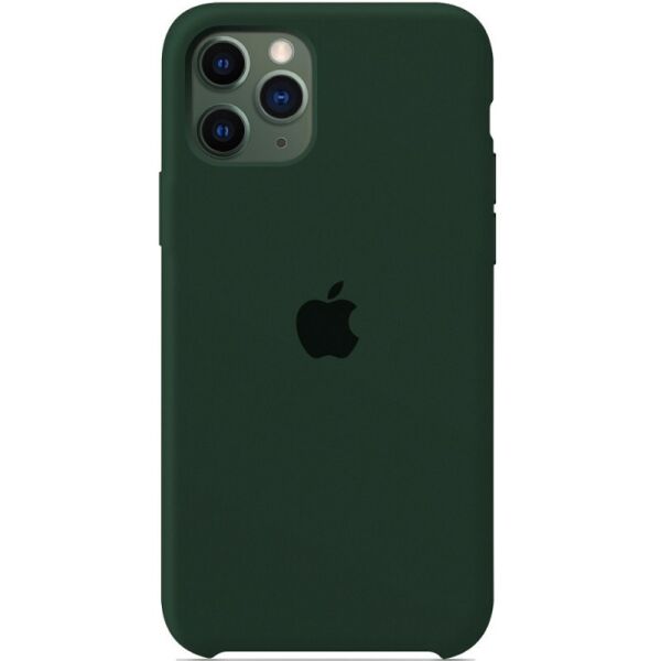 

Противоударный Защитный Силиконовый Чехол - Накладка Epik Silicone Case Full Protective (AA) для Apple iPhone 11 Pro Max (6.5") Термополиуретановый / с Микрофиброй / Матовый / Зеленый / Forest green