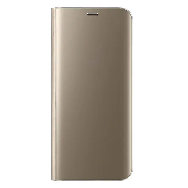 

Противоударный Защитный Поликарбонатный Чехол - Книжка с Подставкой Epik Clear View Standing Cover для Xiaomi Mi 10 / Mi 10 Pro c Зеркальной Крышкой / Золотой