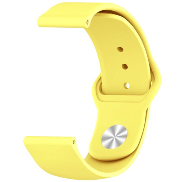 

Силиконовый Ремешок Epik Sport для Xiaomi Amazfit/Samsung 20 mm Спортивный / Матовый / Желтый / Neon Yellow