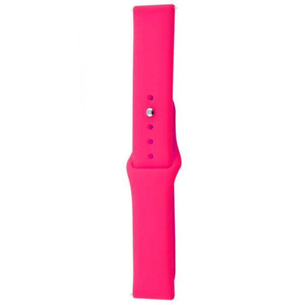 

Силиконовый Ремешок Epik Sport для Xiaomi Amazfit/Samsung 20 mm Спортивный / Матовый / Розовый / Barbie pink