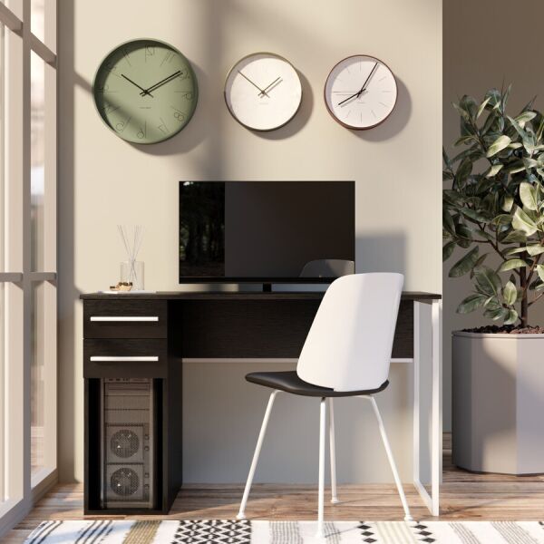 

Компьютерный стол Fenster Альянс 2 Белый ДСП Чёрное 74x120x62