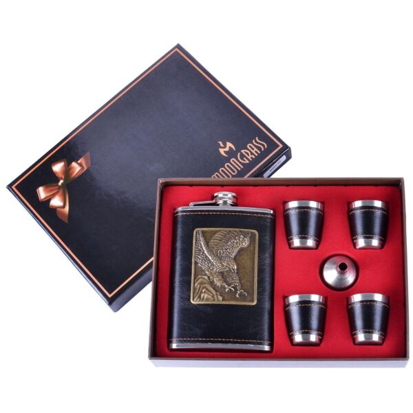 

Фляга 265 мл Edition Black Fly и 4 стопки, Нержавеющая Сталь, Кожа Набор