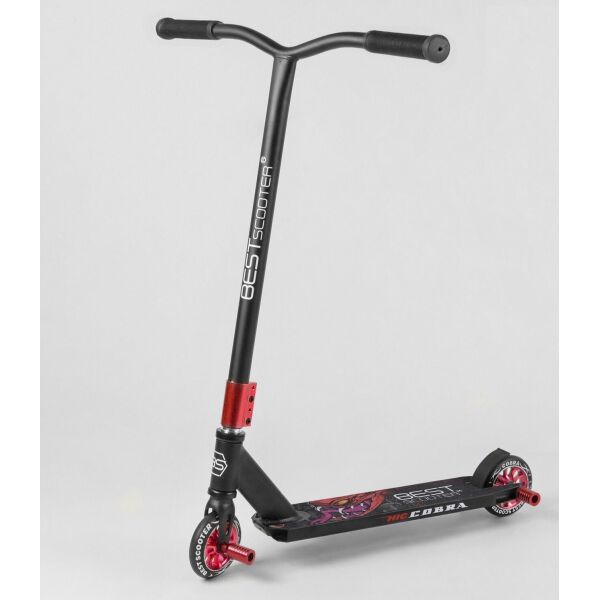 

Самокат трюковый Best Scooter HIC-система, с пеги 66487 Black / Red (66487)