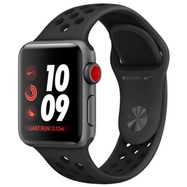 

Силиконовый ремешок Epik Sport Nike+ для Apple watch 38mm/40mm Спортивный/Матовый/Anthracite/Black