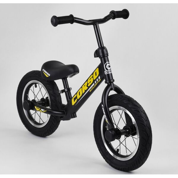 

Беговел Corso стальная рама, алюминиевые диски Acceleration Black / Yellow (73975)