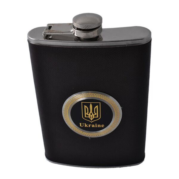 

Фляга 256 мл "Ukraine Black Wood", Нержавеющая Сталь