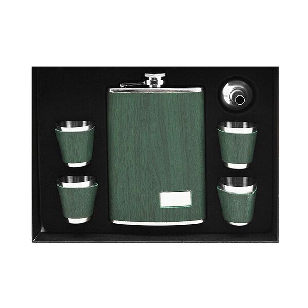 

Фляга и 4 рюмки Stenson 260 мл Green (R86711)