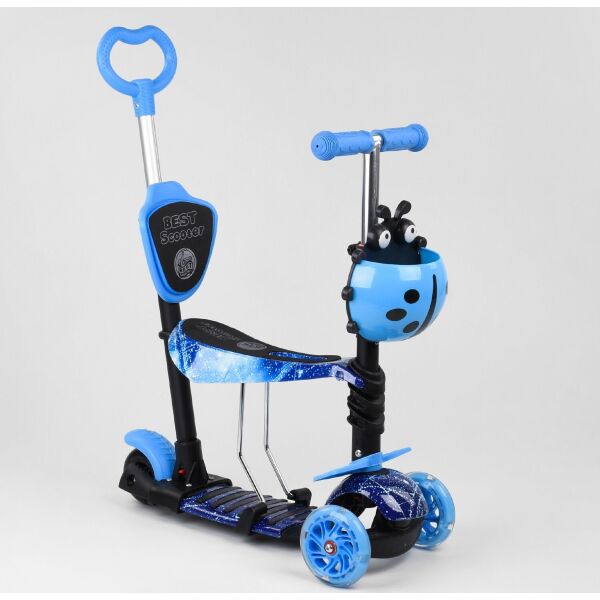 

Самокат 5 в 1 Best Scooter Божья Коровка 10433 Space Blue (10433)