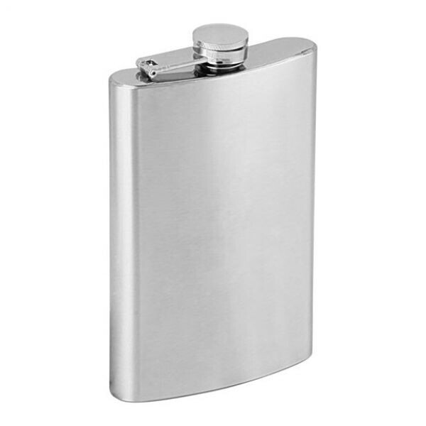 

Фляга 265 мл из нержавеющей стали, Глянец, Silver Flat