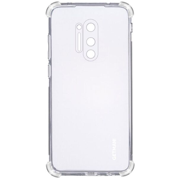 

TPU чехол GETMAN Ease logo усиленные углы для OnePlus 8 Pro Прозрачный / Transparent