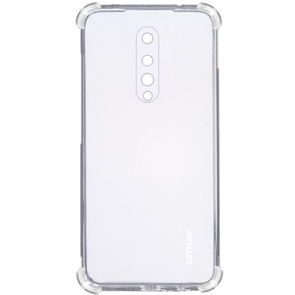 

TPU чехол GETMAN Ease logo усиленные углы для OnePlus 8 Прозрачный / Transparent