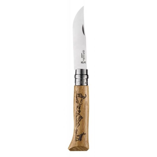 

Нож складной Opinel Tradtion N°08 Inox Animalia Chamois