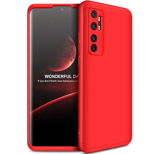 

Пластиковая накладка GKK LikGus 360 градусов (opp) для Xiaomi Mi Note 10 Lite Красный