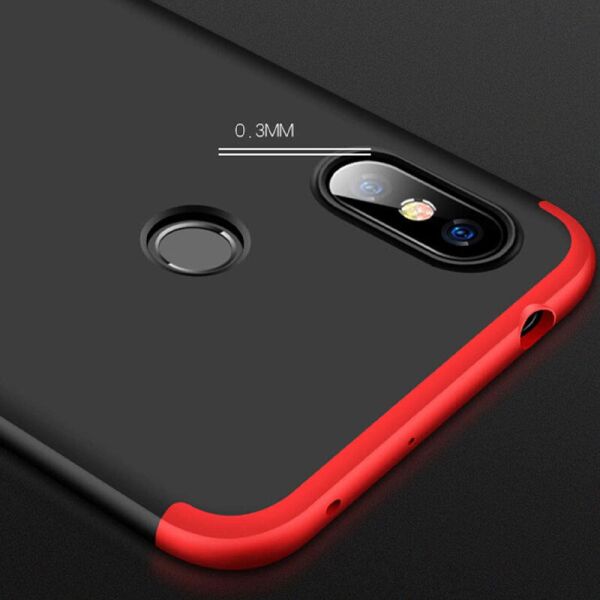

Пластиковая накладка GKK LikGus 360 градусов (opp) для Xiaomi Redmi Note 6 Pro Черный / Красный