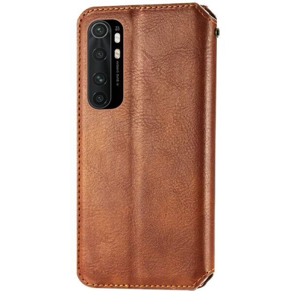 

Кожаный чехол книжка GETMAN Cubic (PU) для Xiaomi Mi Note 10 Lite Коричневый