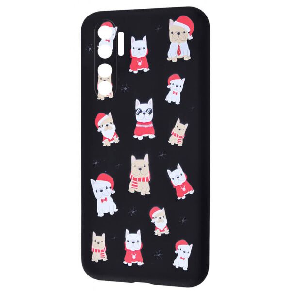 

TPU чехол WAVE Fancy для Xiaomi Mi Note 10 Lite Dogs / Black