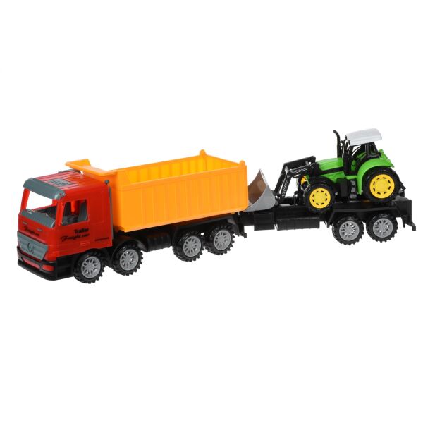 

Машинка инерционная Same Toy Super Combination Самосвал красный с бульдозером 98-89Ut-1 (98-89Ut-1)