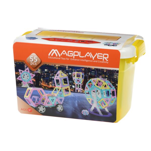 

Конструктор Magplayer магнитный набор бокс 55 эл. MPT2-55 (MPT2-55)