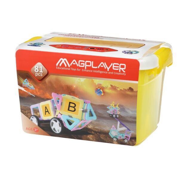 

Конструктор Magplayer магнитный набор бокс 81 эл. MPT2-81 (MPT2-81)