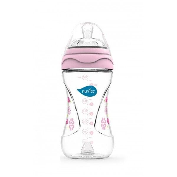

Бутылочка для кормления Nuvita Mimic 250 мл 3м+ Антиколиковая, розовая NV6030Pink (NV6030Pink)