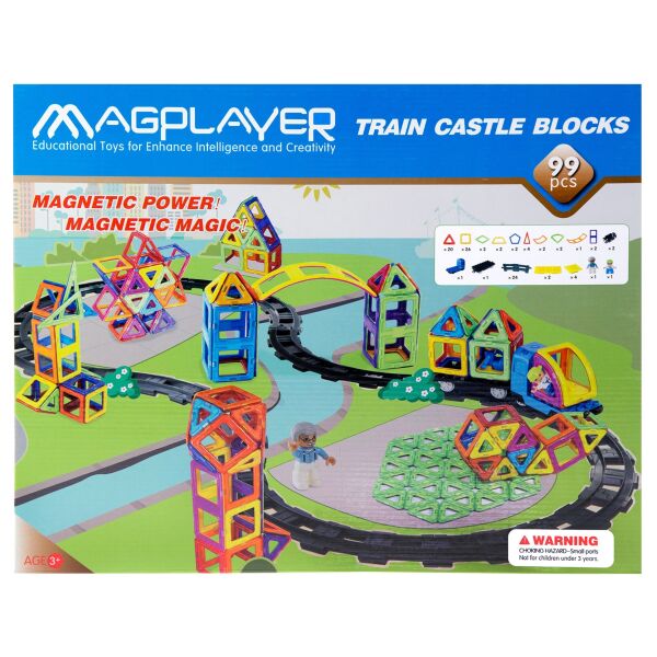 

Конструктор Magplayer магнитный набор 99 эл. MPK-99 (MPK-99)