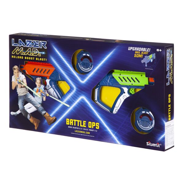 

Игрушечное оружие Silverlit Lazer M.A.D. Двойной набор (2 бластера, 2 мишени) LM-86845 (LM-86845)