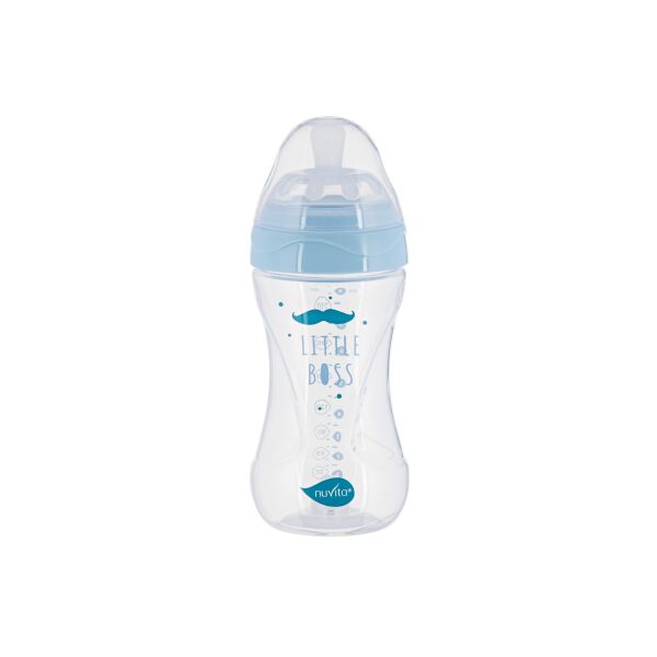 

Детская Антиколиковая бутылочка Nuvita NV6031 Mimic Collection 250мл синяя (NV6031AZZURO)