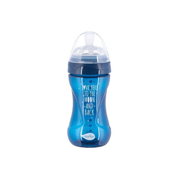 

Детская Антиколиковая бутылочка Nuvita NV6032 Mimic Cool 250мл темно-синяя (NV6032NIGHTBLUE)