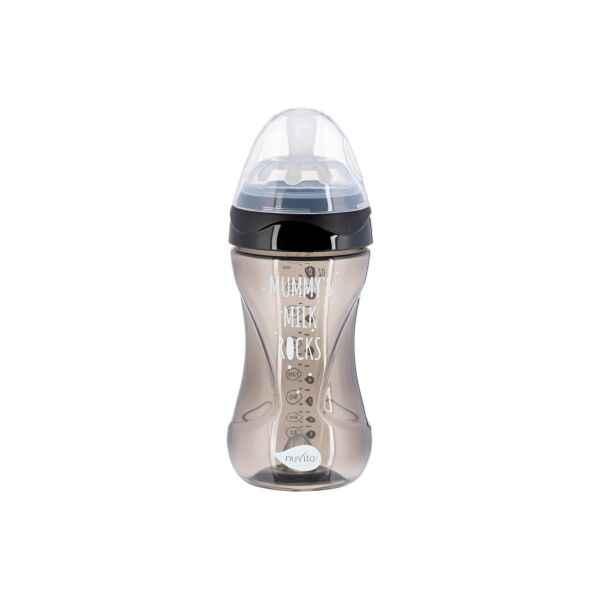 

Детская Антиколиковая бутылочка Nuvita NV6032 Mimic Cool 250мл черная (NV6032BLACK)