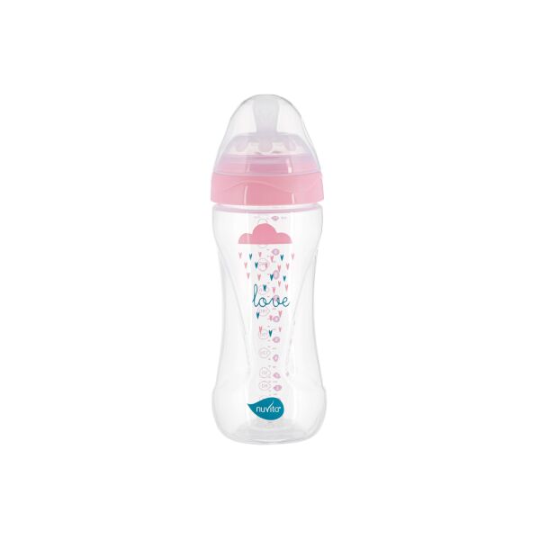 

Детская Антиколиковая бутылочка Nuvita NV6051 Mimic Collection 330мл розовая (NV6051ROSA)