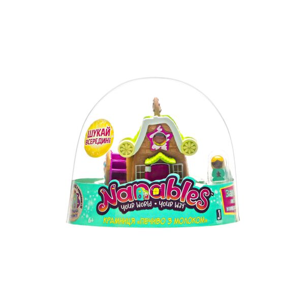 

Игровая фигурка Jazwares Nanables Small House Город сладостей, Магазин "Печенье с молоком" (NNB0012)