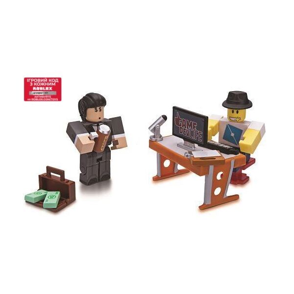 

Игровая коллекционная фигурка Jazwares Roblox Game Packs Game Dev Life, набор 2 шт. (19845R)
